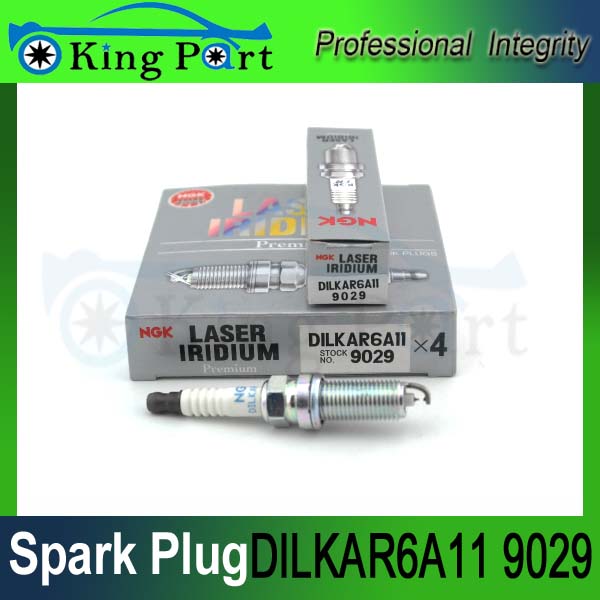4pieces/lot NGK DILKAR6A11 9029 platinum car Spark plug For Nissan Tiida Toyota Ashley Renault Koleos 22401-JA01B