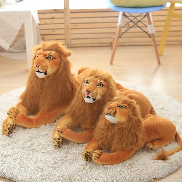 realistic lion plush