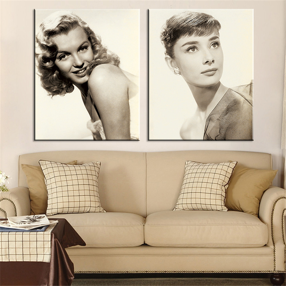 Online kopen wholesale framed wall pictures for living room black ... Living room zwart wit paars