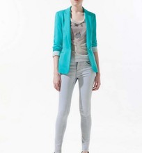 NEW blazer women suit blazer foldable brand jacket made of cotton spandex with lining Vogue refresh