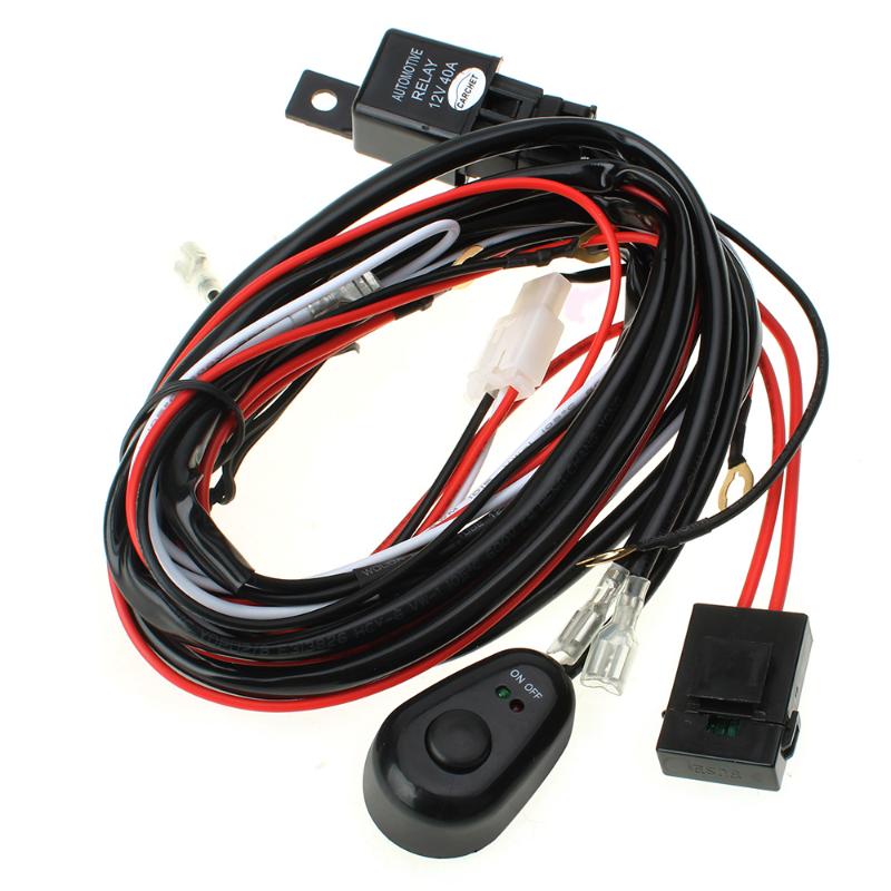 12v Pre-Wired Fast Fit Driving/Fog Lamps Spot Lights Wiring Loom Kit with Relay