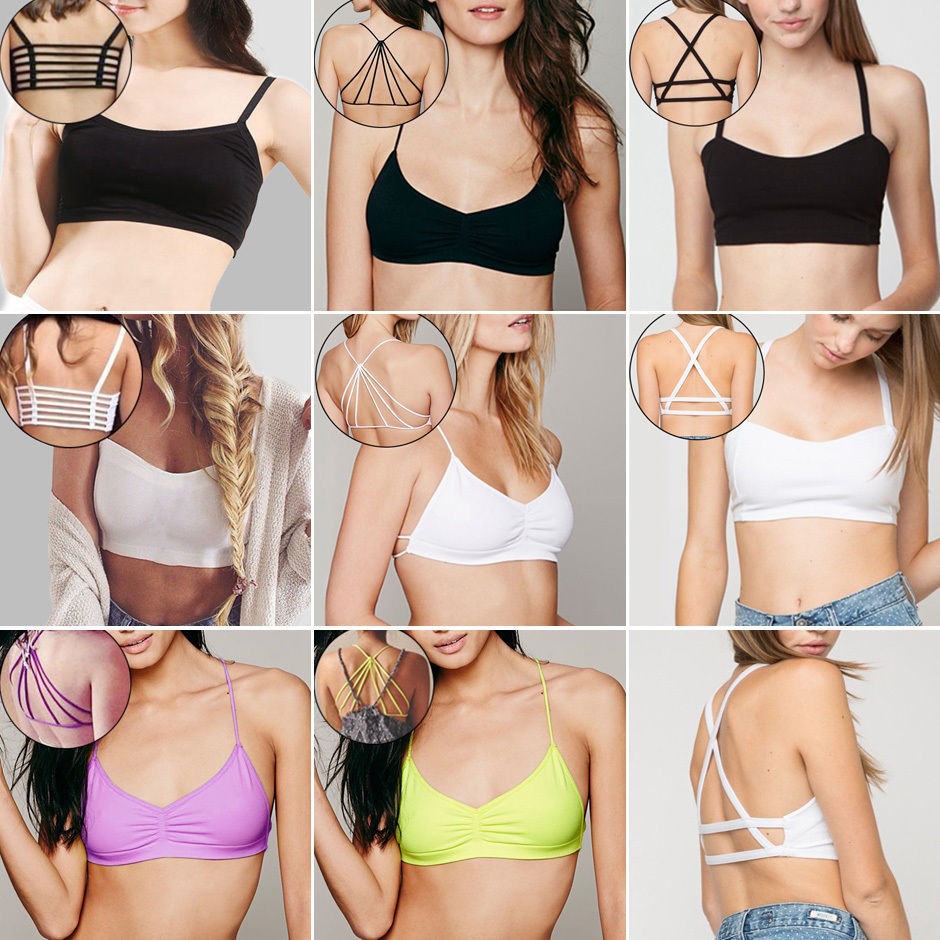 strapless bra crop top