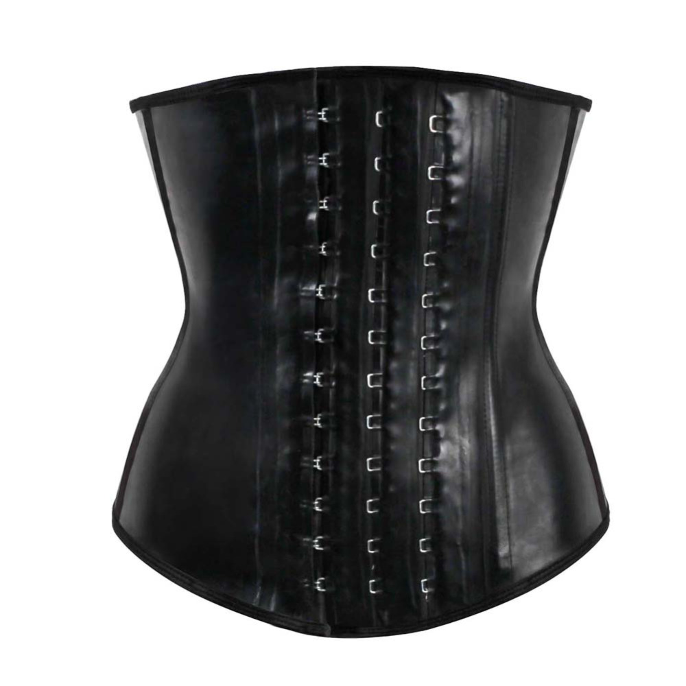 New Latex Waist Trainer Latex Corset Steel Bone Waist Training Corsets Top Waist Cincher Plus 1725