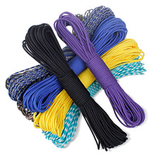 159 colors Wholesale Woodland camo Parachute Cord Paracord 550 7 core Strand 100FT camping tent rope Climbing survival equipment