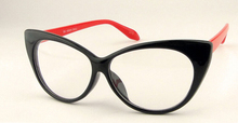 Sexy Vintage Fashion Cat Eye Shape Women Lady Girls Plastic Plain Eye Glasses