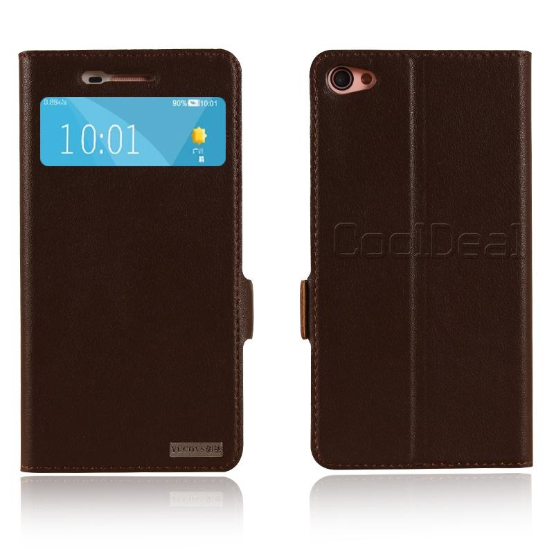 Retro Genuine Leather Flip Stand Cover Cases For Lenovo S60 S60T Luxury Mobile font b Phone