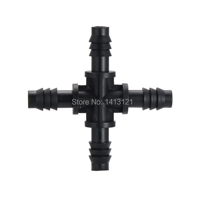 free shipping four – way Garden Connector watering hose splitter Capillary water lawn greenhouse Micro sprinkler drip irrigation