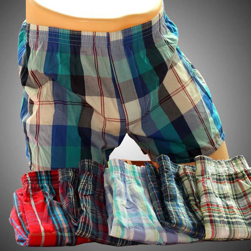1Pcs Top Quality Men Cotton Sexy underwear Men Boxers Shorts Loose breathable Man Underpants male cuecas