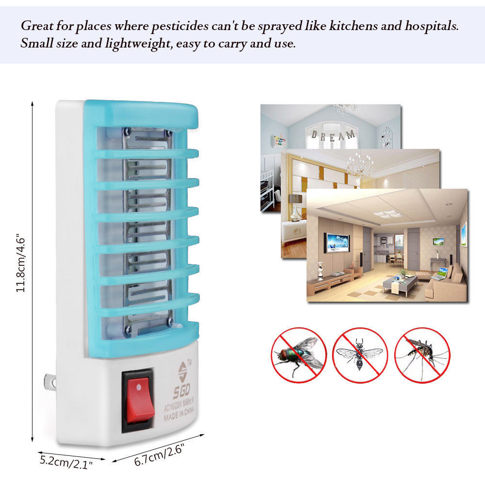 Details about   LED Socket Electric Mosquito Killer Lights Fly Bug Lamp Trap Night Insect H0V7 