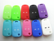 Protection Silicone Car Key Case Cover for Opel Astra Corsa Antara Meriva Zafira Insignia shell 2 3 BUTTON key chain