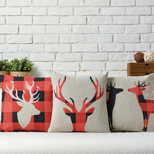 wholesale 2014 new retro England Home Pillow Decoration Nordic literary Pillow Home Decor elk Scottish font