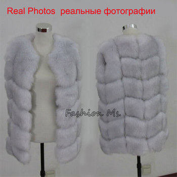 Новый 2015 зимнее пальто женщин мода импорт пальто всего пил лисицы искусственного жилет высокого класса Cappa шуба отдых женщин пальто