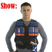 Elite Tactical Vest Kids Gun Foam Dart Clip Holder Waistcoat Jacket Fit For Nerf
