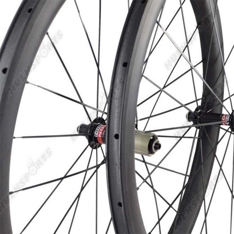 700c carbon road bicycle clincher wheelset 23mm width carbon wheels