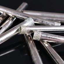 10pcs/Set 6mm Diamond Drill Bits Coated Galvanized Hole Drill Bit Set Tools Silver Power Tools