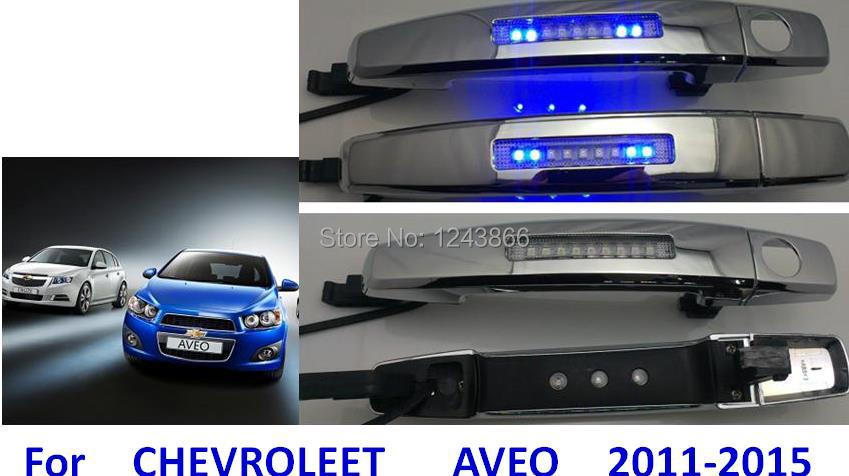 LED width light/safety warning lights/Turn signal door handles    aveo original car outside door handle modified