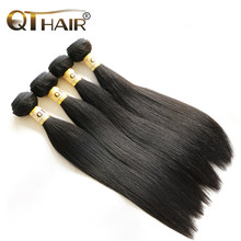 Queen Hair Products Brazilian Virgin Hair Straight 6A Unprocessed Brazilian Straight Hair 3 Bundle Lot Hot