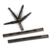 Hot New Fashion Black Portable 4in1 4pcs Beauty Makeup Cosmetic Foundation Eyeshadow Lip Brushes Set Kit