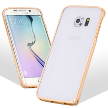 S6 & S6 edge!! Aluminum Metal Bumper for Samsung Galaxy S6 & S6 edge Light Ultra Case Cover Shockproof Cellphone Accessories