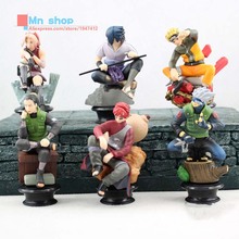 6 pcs Naruto Action Figure Full Set Ceil Doll Q Version Edition Japan Anime Naruto Toy Collectibles Gift Cosplay Kids Toys P20