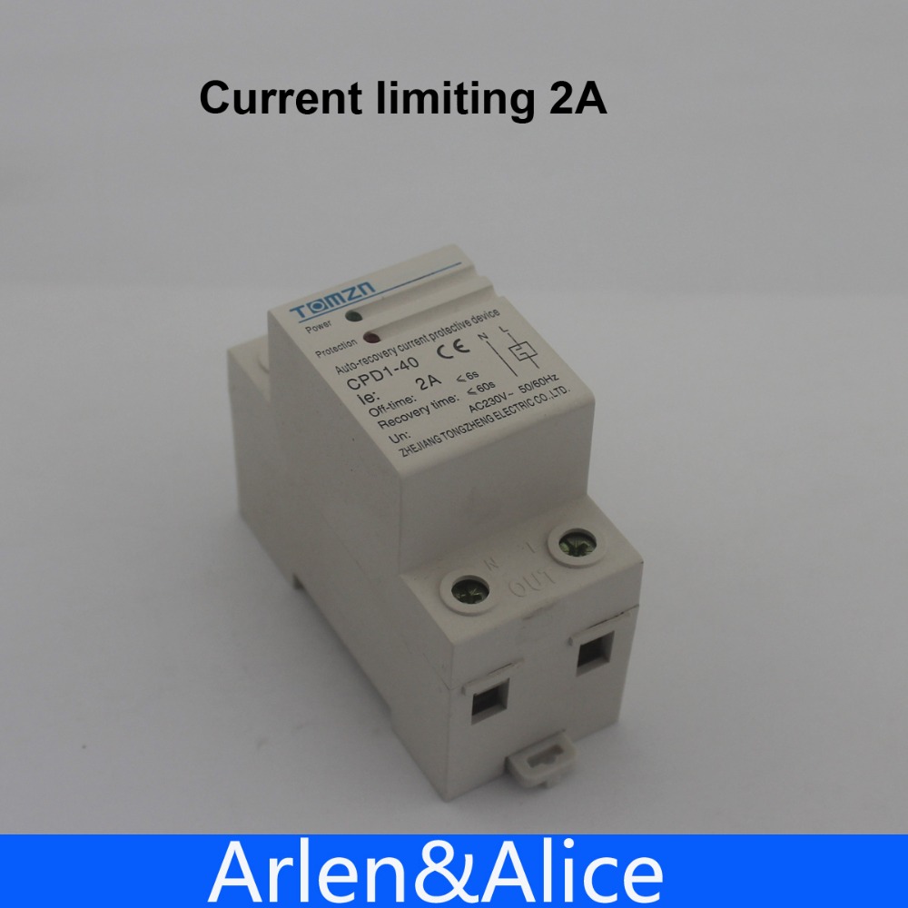 2A  230V 50/60HZ Household Din rail automatic recovery reconnect Current limiting protective device protector