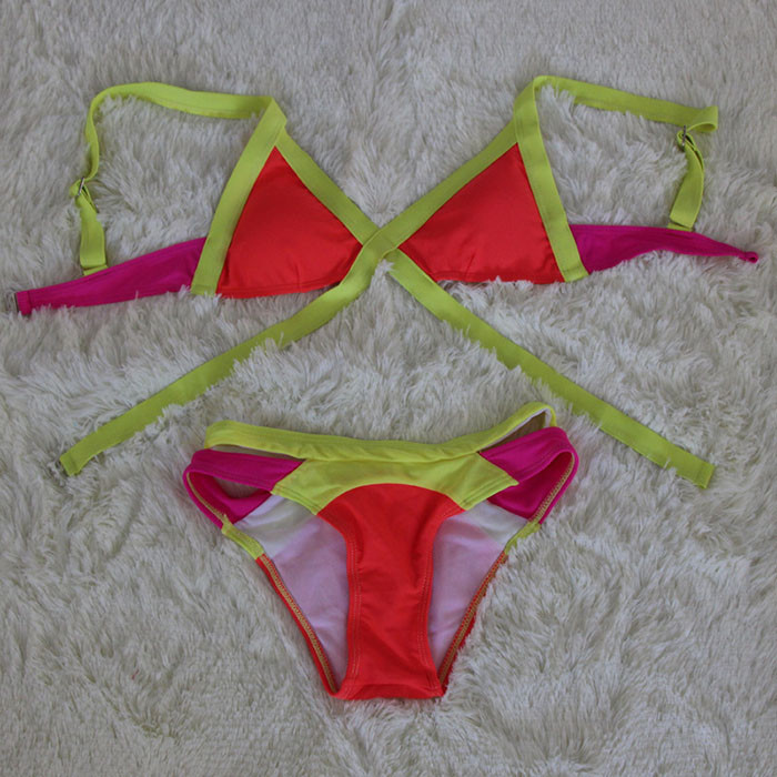 New 2015 Bikinis Women Sexy Women\'s Bikini Set Push-up Padded Bra Swimsuit Bathing Suit Swimwear (4)