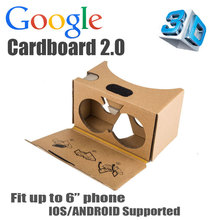 2015 New Google cardboard 2 2.0 Plastic Virtual Reality VR 3D glasses for 3.5-6″ Smart phone Rift Oculus 3D Game Movie APP