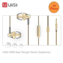 Lot 10 UiiSii HM6 Earphone with Microphone 3.5mm Cute Earbud Stereo Auriculares for Samsung iPhone Sony Huawei Xiaomi PC Tablet