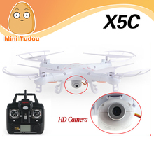 Minitudou Professional Camera drone Original Syma X5C Quadcopter With HD Camera 2.0MP RC Helicopter 2.4Ghz