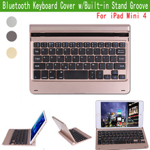 Slim Portable Laptop Style Wireless Bluetooth Keyboard For Apple iPad Mini 4 7.9″ PC W/ Magnetically Backlit Stand Case Cover