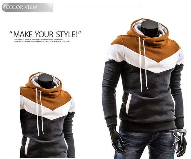 Free shipping Wholesale New 2014 Spring Mens Fleece Hoodies Hit Color Design For Men Sport Dress Slim Sweatshirt Man Hoody XXXL Free shipping Wholesale New 2014 Spring Mens Fleece Hoodies Hit Color Design For Men Sport Dress Slim Sweatshirt Man Hoody XXXL