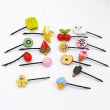 Cute Fruits Hair Clips Girls Fruit Pineapple Cherry Hairpins Creativity Hair Accessories for Women Baby Girls Headwear