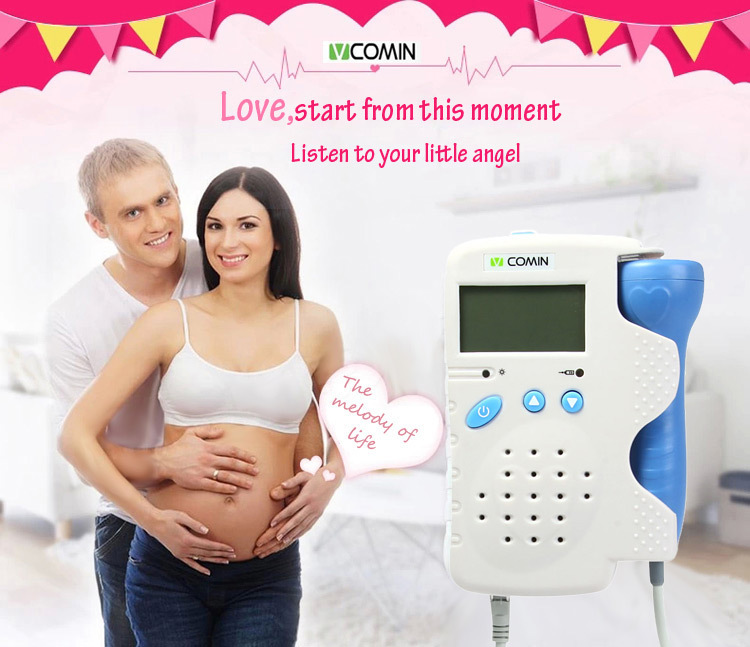 VCOMIN Fetal Doppler FD-200B Fetal Heart Rate Detection Device for Home Office Supplies