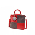 Korean Style Retro Large Handbag Women Classic Patchwork Plaid Hand Bag Vintage Elegant Fashion Splicing Shoulder
