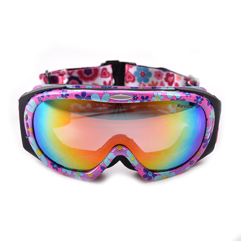 Top Quality Marsnow Polarized Lens Skiing Snowboarding Mirror Double Layer Antimist Climbing Goggles 100% UV Ski Glasses  M0030