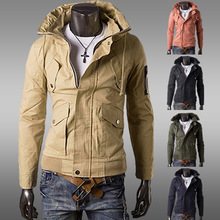 2015 Real Promotion Mandarin Collar Cotton Polyester Zipper No Standard european And American Style Woven Military