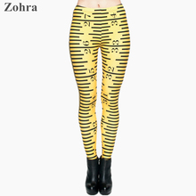 Zohra Fashion Tape Ruler 3D Printing Punk Women’s Girls fitness Legging High elasticity Casual Pants Leggings plus size