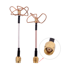 FPV 5.8Ghz Clover 3 Blade Transmitting w/ 4 Blade Receiving Aerial Antenna (TX w/ RX) Bore RP SMA Connector For Mini Drone