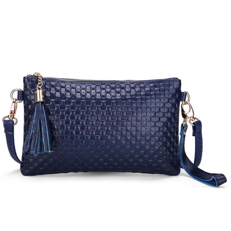2016 New Fashion font b tartan b font design women cow leather handbags women s bag