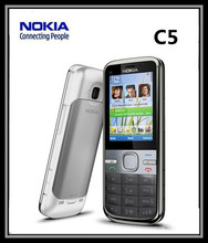 C5 Original Phone Unlocked Nokia C5-00 cell phones GSM 3G 3.15Mp Camera FM GPS  have English keyboard and Russian keyboard