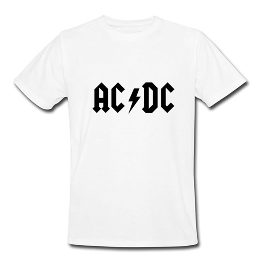 Popular Serious ACDC Men T Shirt Customize Personality T Shirt Men ACDC Rock Top Tees Free