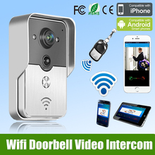 2015 Hot New Wifi Doorbell Camera Wireless Video Intercom Phone Control IP Door Phone Wireless Door bell free shipping