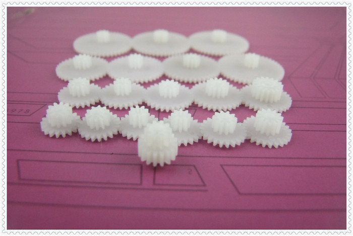 Description Picture 4 of item19pcs/lot General Plastic Gear Set Double Deck Deceleration DIY Transmission Toy Car Parts