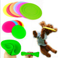 Vorkin Fantastic Pet Dog Flying Disc Tooth Resistant Training Toy Play Frisbee Tide Free Shipping