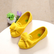 Autumn girl princess shoes children shoes bow shoes casual suede leather Dichotomanthes soft bottom pedal shoes