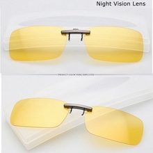 High quality 1PC Polarized Clip On Sunglasses Sun Glasses Driving Night Vision Lens Anti UVA Anti
