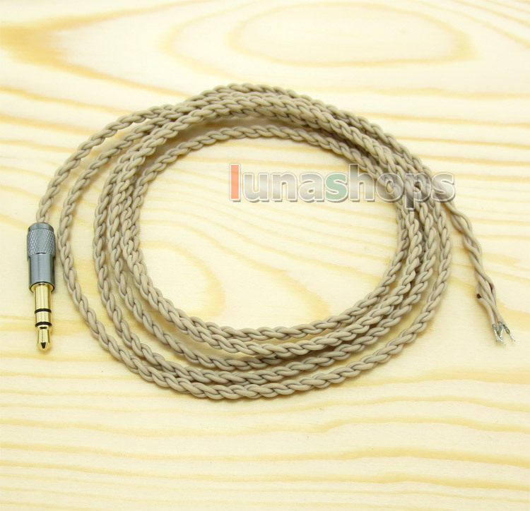 1.3m Semi Finished 3.5mm Earphone audio DIY Silver Plated OCC wire cable For Westone IE800 LN004433