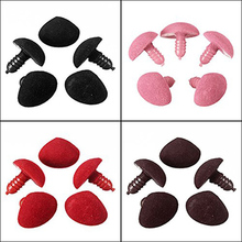 100pcs/bag 12*14mm Plastic Triangle Velvet Noses Buttons Eyes DIY For Bear Toy DIY Safety nose accessories for dolls toys