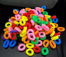 100pcs/lot Colorful Child Kids Hair Holders Cute Rubber Bands Hair Elastics Accessories Girl Women Charms Tie Gum