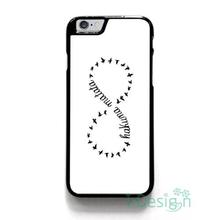 Fit for iPhone 4 4s 5 5s 5c se 6 6s 7 plus ipod touch 4/5/6 back skins cellphone case cover HAKUNA MATATA INFINITY